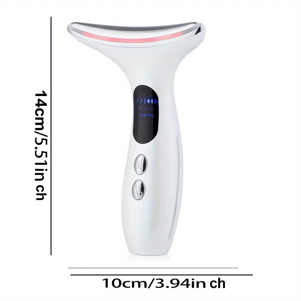 Neck Face Device Vibration Massage for Face and Neck Face Lifting Machine Microcurrents Red Light Therapy anti Wrinkle